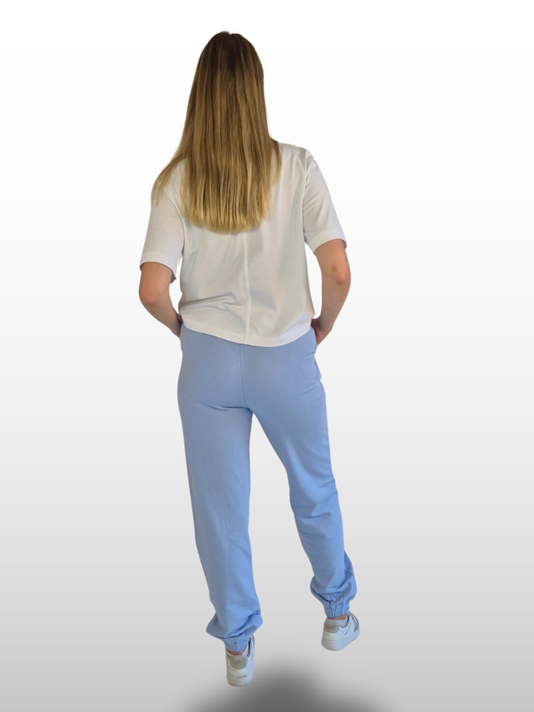 BOGILVY STELLA Straight Fit Sweatpants Softblue hinten