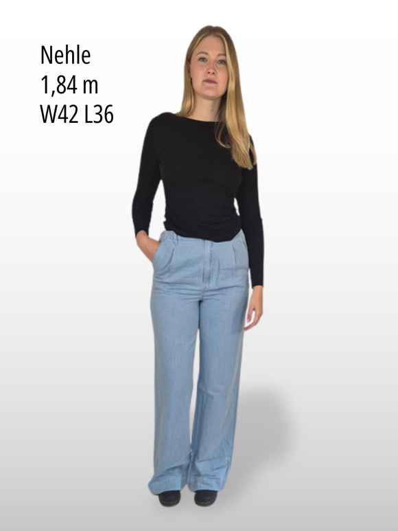 BOGILVY_Perla_Damen_Stoffhose_WideLeg_HighWaist_vorne