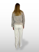 MAC Chiara Smart Straight Fit High Waist Vintage White hinten