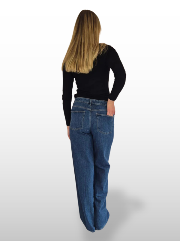 MAVI SIENA High Waist Wide Leg Dark Used Icon hinten