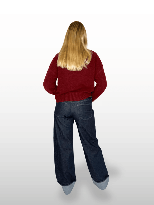 Mavi Jeans Sandra Jeans mit Umschlag dunkelblau L36