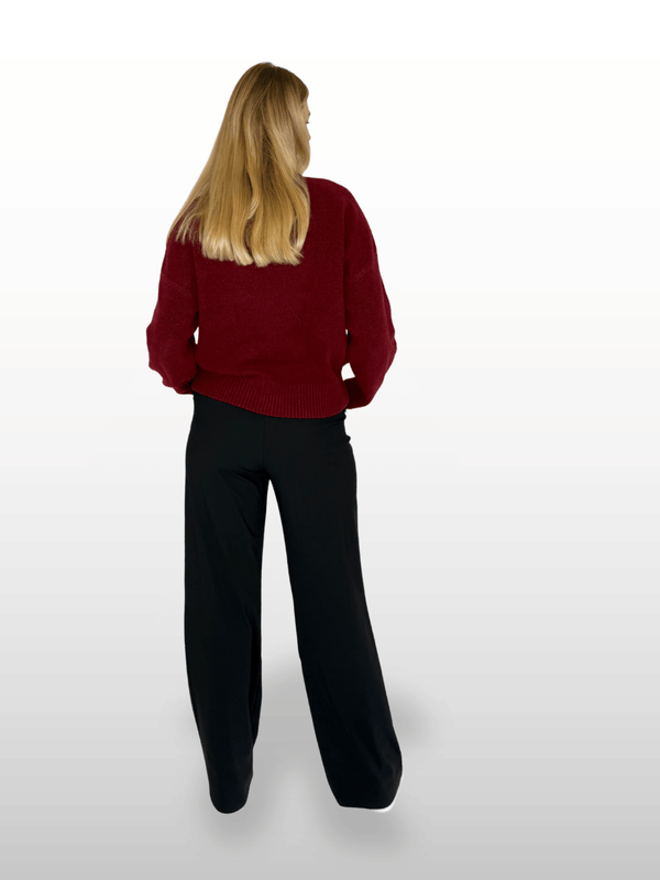 Only M Travel fit Strong High Performence Stoffhose L36 black Ganzkörperbild hinten