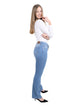 Bogilvy - Bootcut - High Waist - Light Blue Used - ILVY- Länge 34 - L34 - Länge 36 - L36 - seite - seitlich - Ganzkörper - Seitansicht