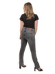 Bogilvy - Straight Fit - Mid Waist - Grey Black - BOGI - Länge 34 - L34 - Länge 36 - L36 - hinten - Ganzkörper - Rückansicht