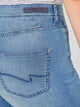 PADDOCK'S - PAT LIGHT DENIM, Slim Fit, Medium Stone, High Waist, Länge 34 - L34 - Länge 36 - L36 - Länge 38 - L38 - hinten - Gesäß - Detailansicht