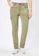 PADDOCK'S - PINA Cargo Jeans, Slim Fit, Capulet Olive, Khaki, High Waist, Länge 34 - L34 - Länge 36 - L36 - Länge 38 - L38 - Länge 40- L40 - vorne - Beine - Vorderansicht