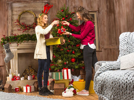 Winterliche Weihnachten in Jeans