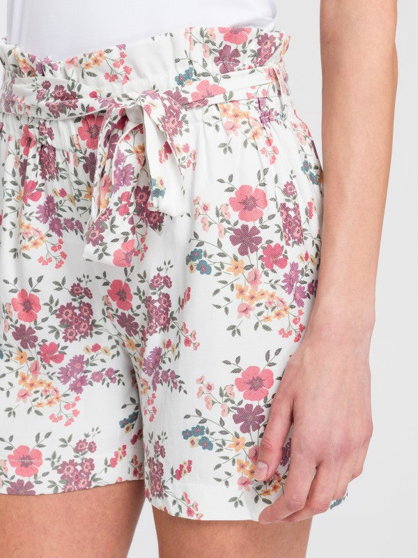 CROSS JEANS - Shorts, ECRU, Print, Seite, Details 