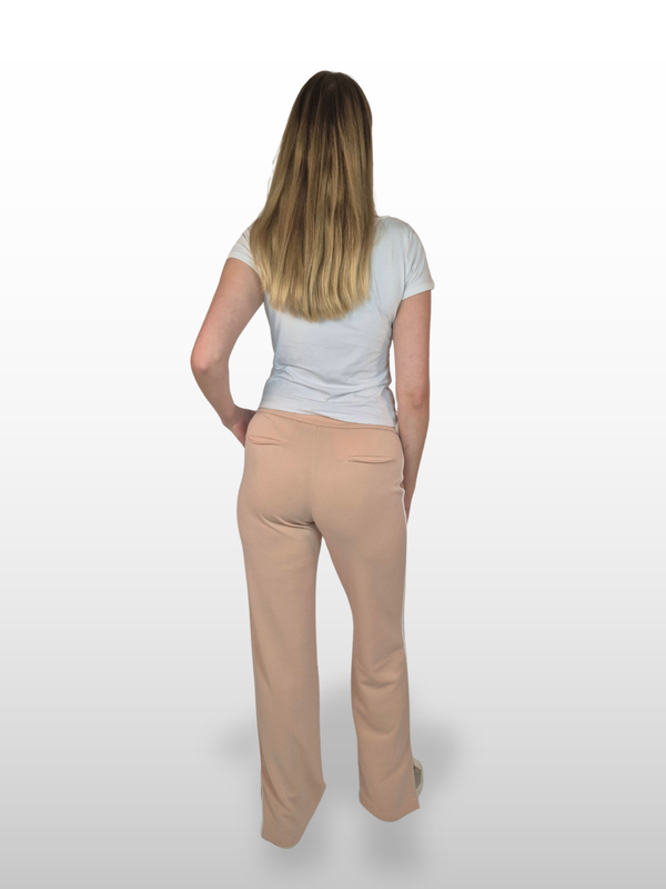 BGLVY - AMBER, Straight Leg, High-Waist, Sand hinten