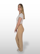BGLVY - Damenanzughose, Straight Leg, High Waist, Beige seite