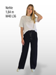 BOGILVY - EMMA, Wide Leg, Sweatpants, High-Waist, Black vorne