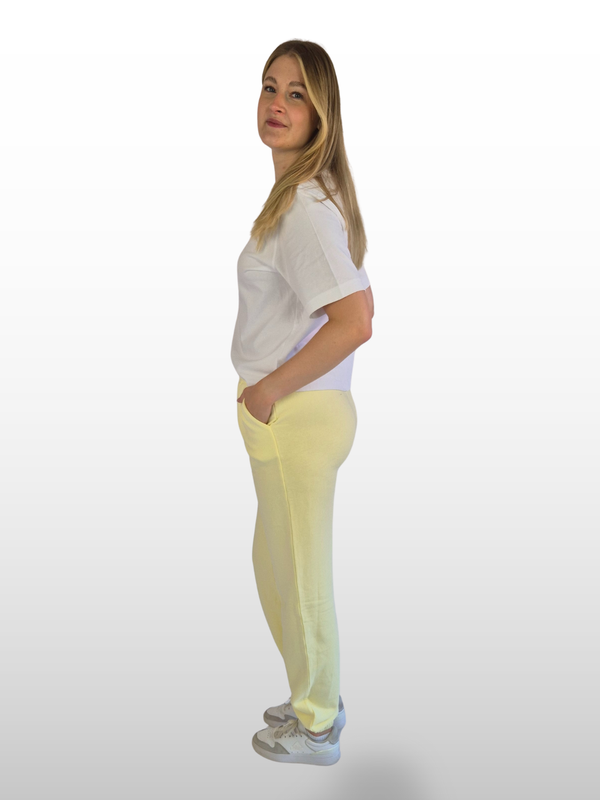 BOGILVY - STELLA, Straight Fit, Sweatpants, Mid Rise, Yellow seite