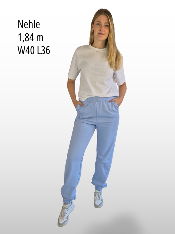 BOGILVY STELLA Straight Fit Sweatpants Softblue vorne