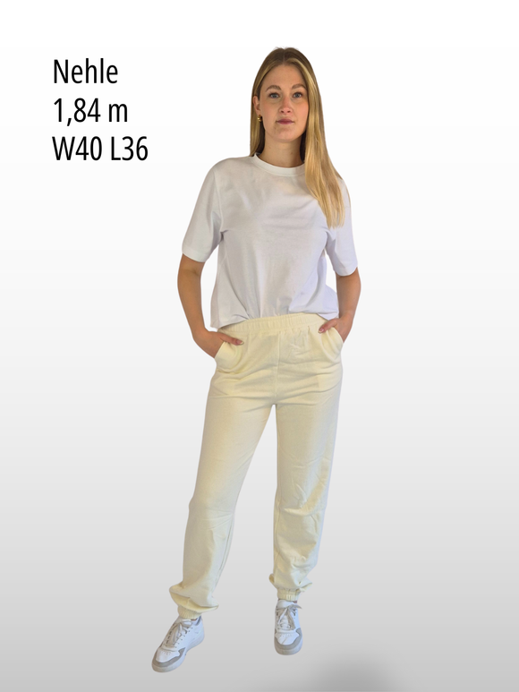 BOGILVY STELLA Straight Fit Sweatpants Vanilleeis_vorne