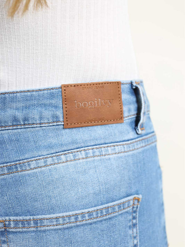 Bogilvy - Bootcut - High Waist - Light Blue Used - ILVY- Länge 34 - L34 - Länge 36 - L36 - HINTEN - Detailansicht