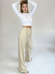 Bogilvy - PORTA, Wide-Leg, High-Waist, Beige seite