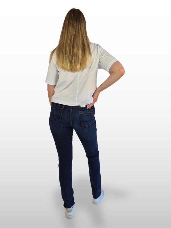 CROSS JEANS - ANYA Jeans, Slim Fit, Mid-Waist, Dark Blue hinten