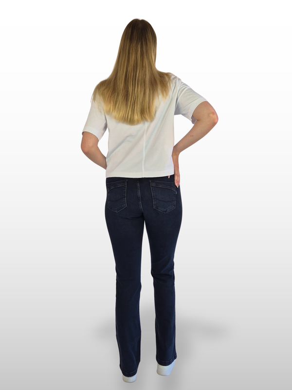 CROSS JEANS - LAUREN Jeans, Bootcut, Mid-Waist, Blue Black Denim hinten