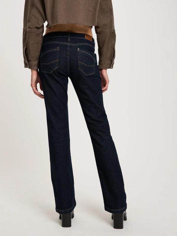 CROSS JEANS - LAUREN Jeans, Bootcut, Mid-Waist, Dark Depp Blue hinten