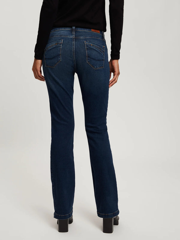 CROSS JEANS - LAUREN Jeans, Bootcut,  Mid-Waist, Deep Blue hinten