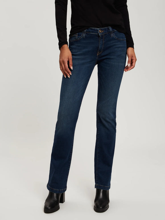 CROSS JEANS - LAUREN Jeans, Bootcut,  Mid-Waist, Deep Blue vorne