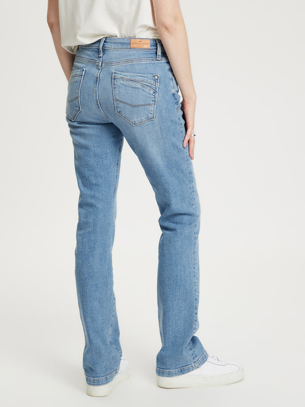 CROSS JEANS - LAUREN Jeans, Bootcut,  Mid-Waist, Light Blue hinten