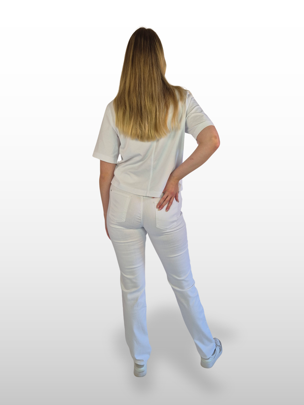 CROSS JEANS - ROSE Jeans, Straight Fit, Mid-WaistWhite hinten