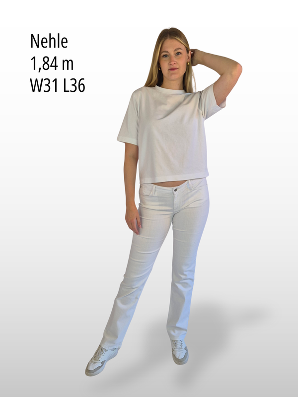 CROSS JEANS - ROSE Jeans, Straight Fit, Mid-WaistWhite vorne