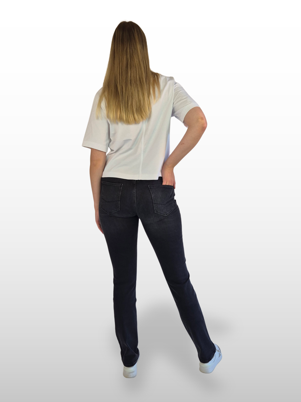 CROSS JEANS - ROSE Jeans, Straight Fit, Mid-Waist, Black hinten