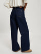 CROSS JEANS - Wide Leg, Damen Jeans, Flare Fit, Mid Waist, Dark Blue hinten