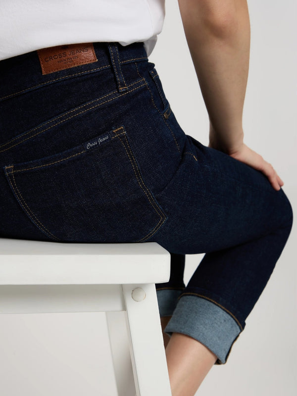CrossJeans-P 489-268 ANYA -dunkelblau-rinsed