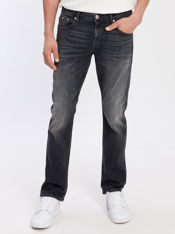 CROSS JEANS - DYLAN, Herren Jeans, Regular Fit, Black, Vorne, Unterkörper