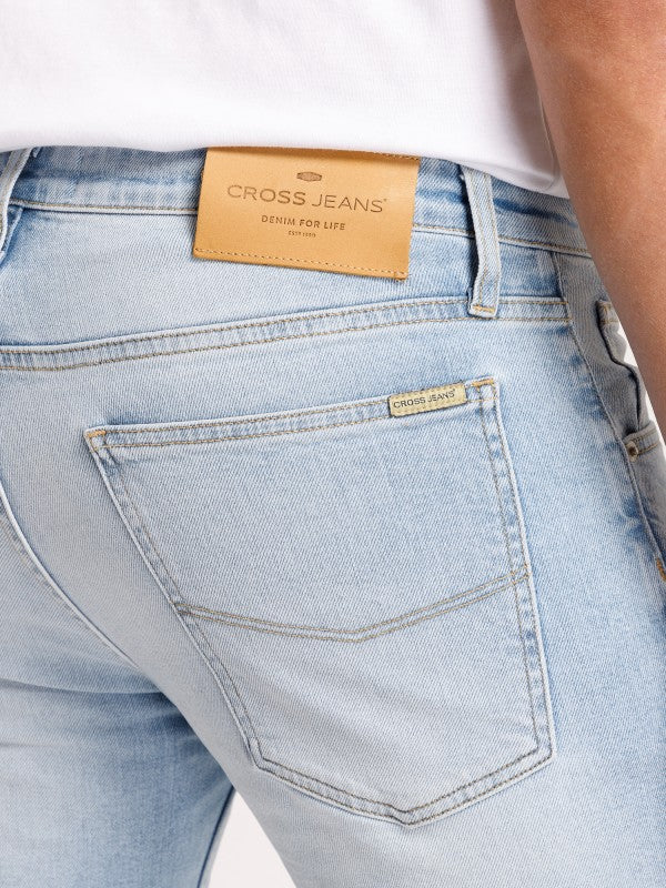 CROSS JEANS - DAMIEN, Slim Fit, Light Blue, Hinten, Gesäß, Unterkörper