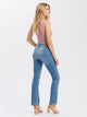 CROSS JEANS - LAUREN Jeans, Bootcut, Light Blue, Mid Waist, Länge 30 - L30 - Länge 32 - L32 - Länge 34 - L34 - Länge 36 - L36 - Länge 38 - L38 - hinten- Ganzkörper - Rückansicht