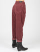 MAVI - LAURA, High-Rise, Pleated Baggy Cord Jeans, Rot-Braun, Hinten, Unterkörper, Po, Gesäß