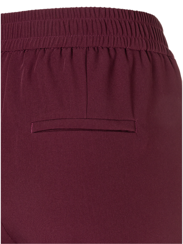 MAC - Chiara, Crepe Float, Straight Fit, High-Waist, Bordeaux Detail