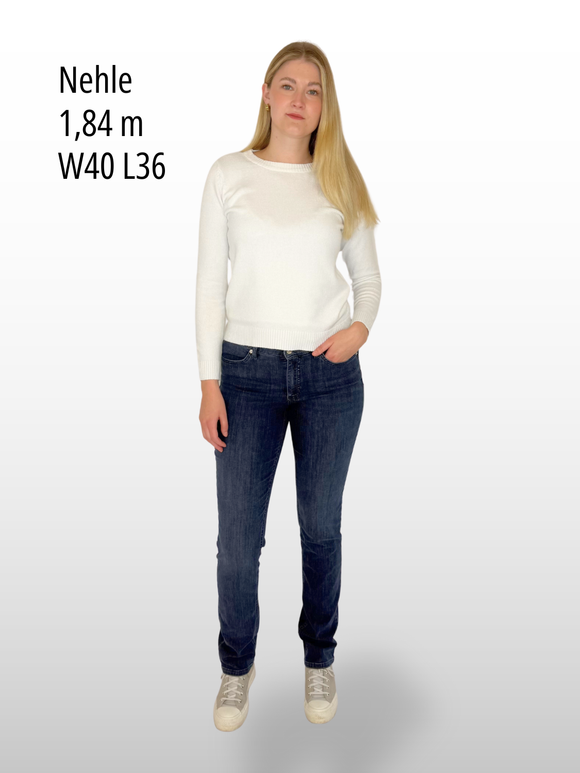 MAC - MELANIE, Straight Fit, High-Waist, Trendy mid Blue vorne