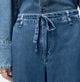 MAC - WENDY, Palazzo, Ultra Soft Denim, High Waist, Mid Blue Herita Detail