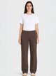 MAC Chiara Stoffhose  Straight Leg Truffle Brown Ganzkörperbild