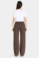 MAC Chiara Stoffhose Straight Leg Truffle Brown hinten