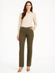 MAC_Melanie_Straight Fit_High Waist_Olive_Ganzkörperbild