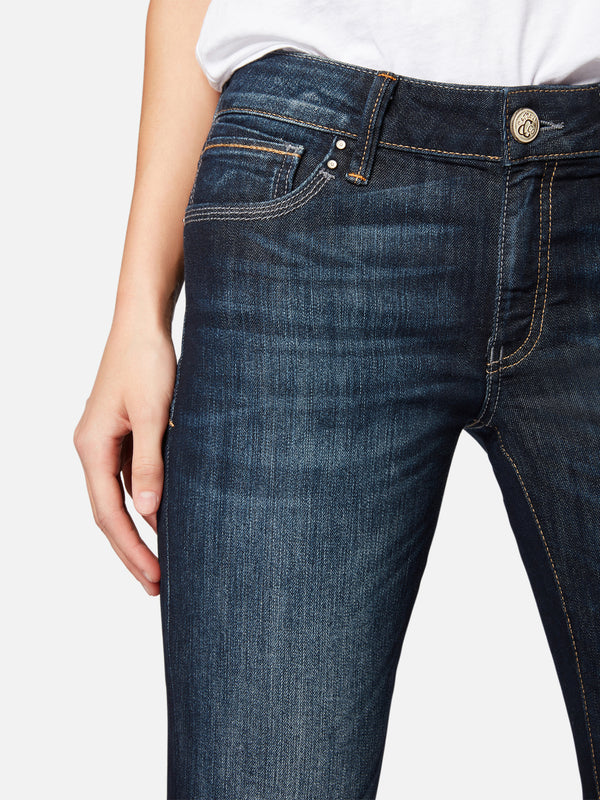 MAVI - Bella, Mid-Waist, Slim Bootcut, Rinse Miami Str nah