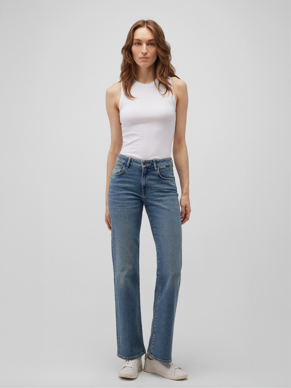 MAVI - IBIZA, Loose Straight, Mid-Waist, Lt Used Shaded 90s vorne