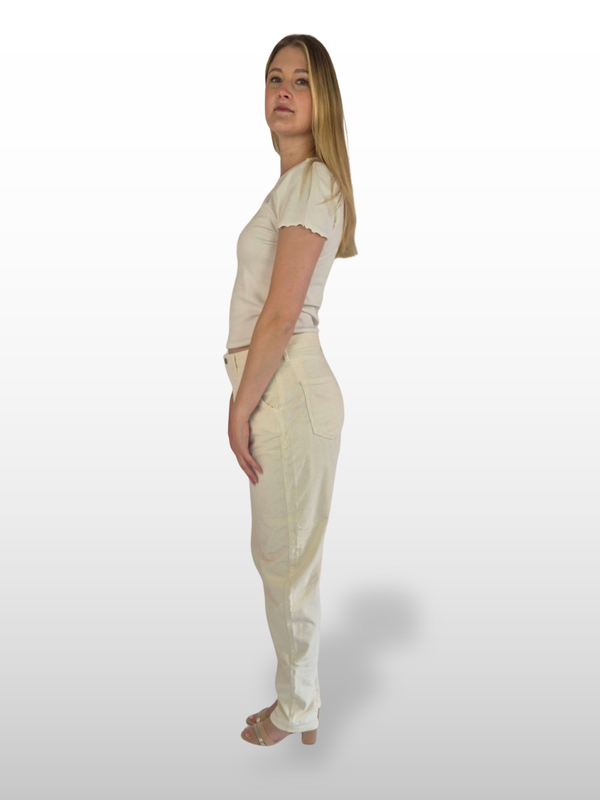 MAVI LAURA Baggy High Waist Cordhose Angora seitlich