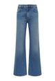 MAVI - MALIBU, High Waist, Loose Wide Leg, Mid Indigo Brushed 90s ausgestellt ganz