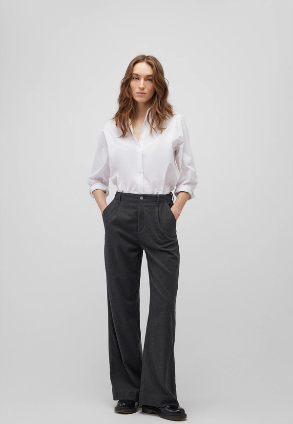 MAVI - PERA, Loose Fit, High-Waist, Dark Grey Checked vorne