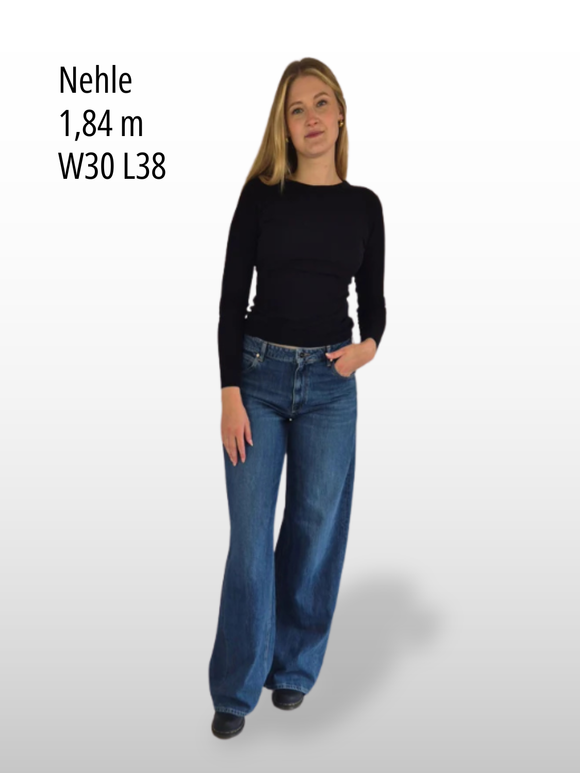 MAVI SIENA High Waist Wide Leg Dark Used Icon vorne