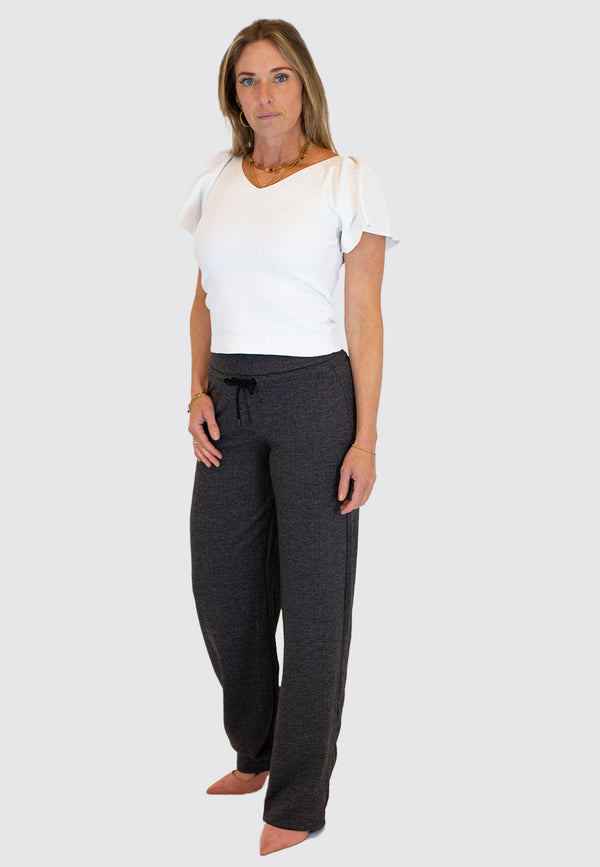 MAVI - Sporty Culotte, High-Waist, Herringbone vorne