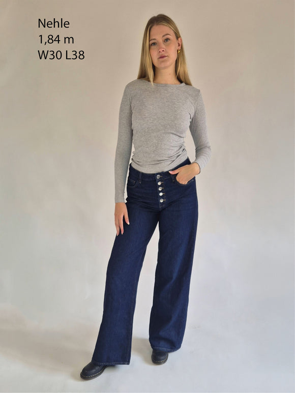 MAVI_Siena_Button Up Rinse denim_Ganzkörperbild_vorne