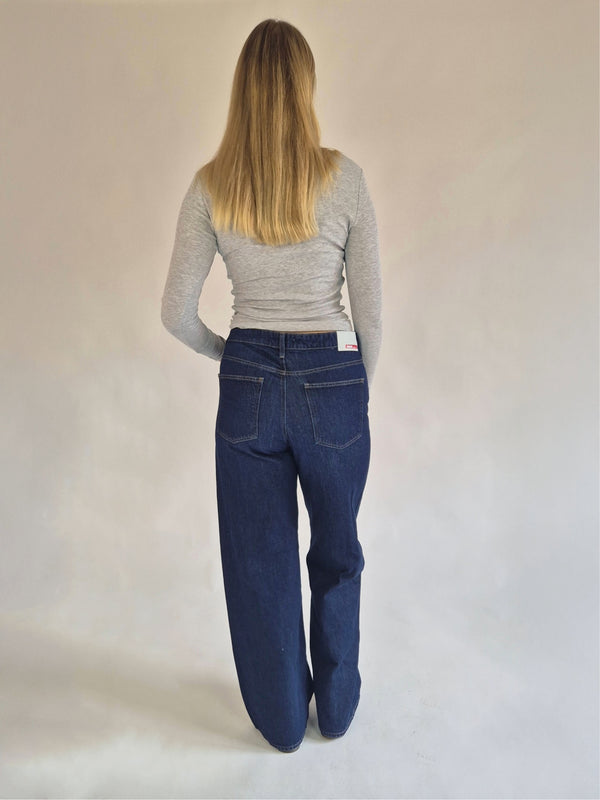 MAVI_Siena_Button Up Rinse denim_Ganzkörperbild_hinten